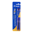 Pilot Frixion Clicker Erasable, Rollerball Gel Pen, 0.7mm Fine Tip, Blue Colour, Pack of 2